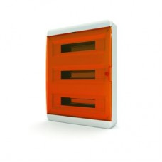Tekfor бокс навесной 54 мод. IP41, прозрачная оранжевая дверца