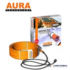 AURA кабель саморегулирующийся греющий на трубу 17W/m 7м
