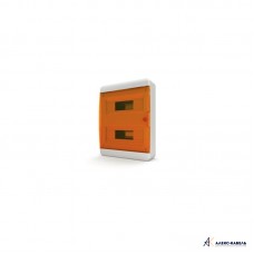 Tekfor бокс навесной 24 мод. IP41, прозрачная оранжевая дверца