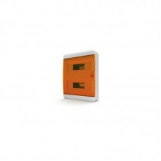 Tekfor бокс навесной 24 мод. IP41, прозрачная оранжевая дверца