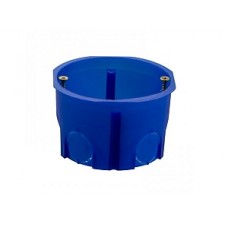 Коробка установочная КМТ-010-002 для твердых стен, 60х40, полипропилен, синяя, винты, IP20 EKF