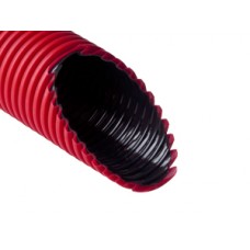 Труба двухстенная ПНД/ПВД 90/76мм красная (50м) с зондом